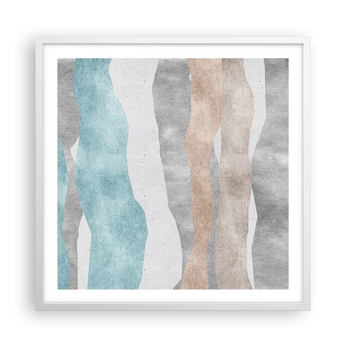 Poster în ramă albă - Studiu de proximitate - 60x60 cm