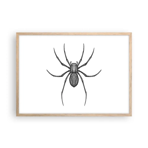 Poster în ramă de stejar deschis - Precizie tulburătoare - 70x50 cm