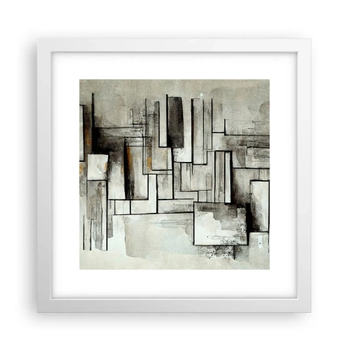 Poster în ramă albă - Puterea simplității - 30x30 cm