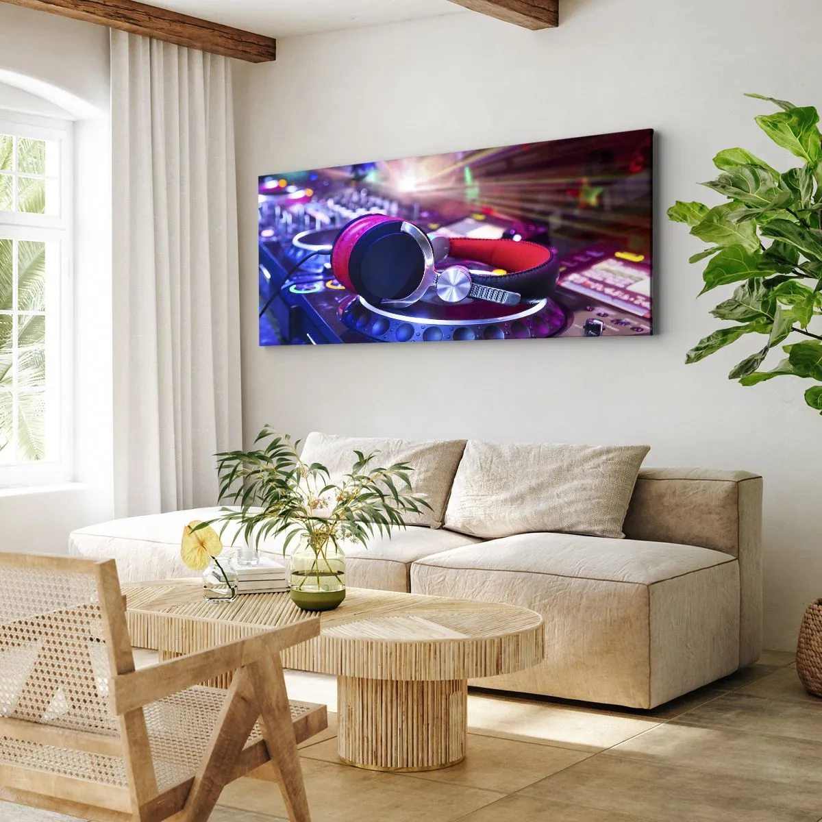 Tablou pe pânză - Imediat începe distracția - 100x40 cm