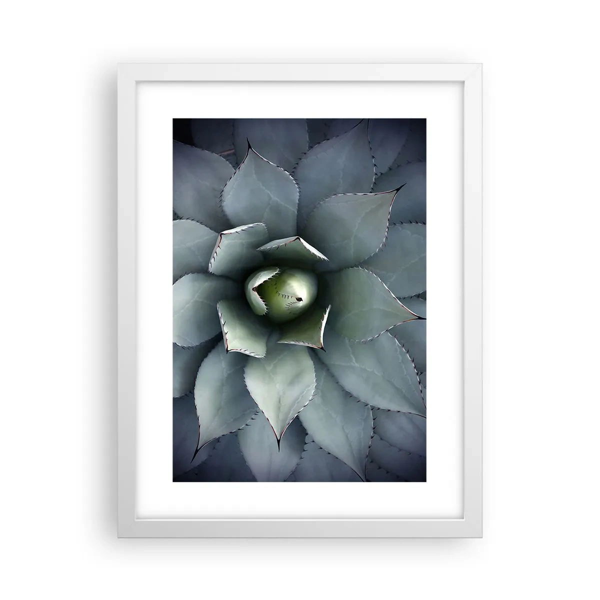 Poster în ramă albă - Momește și avertizează - 30x40 cm