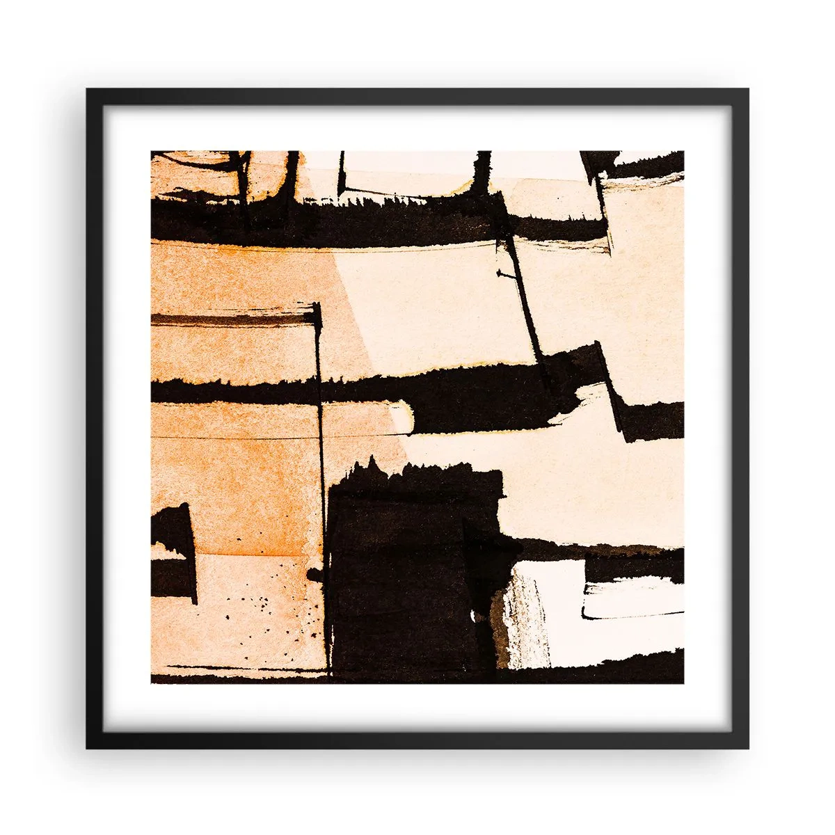 Poster în ramă neagră - Cu toate acestea, ordinea - 50x50 cm