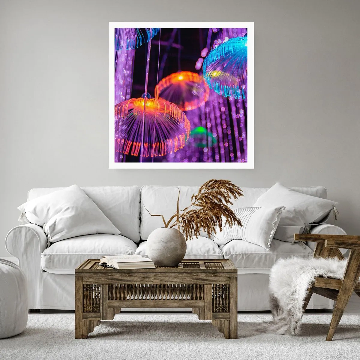 Poster - Fântână de lumină - 50x50 cm