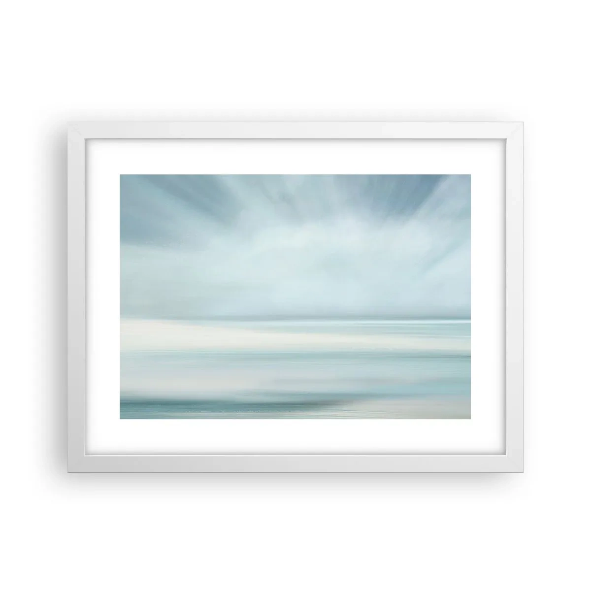 Poster în ramă albă - Liniște până la orizont - 40x30 cm