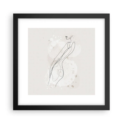 Poster în ramă neagră - Să rătăcești cu privirea - 30x30 cm