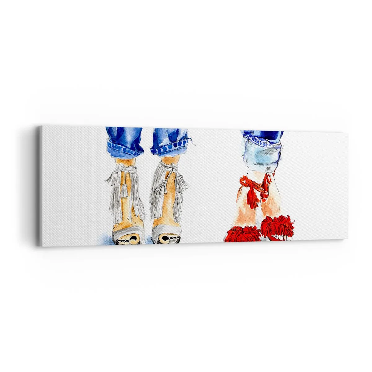 Tablou pe pânză - De ce nu mergem la o plimbare? - 90x30 cm