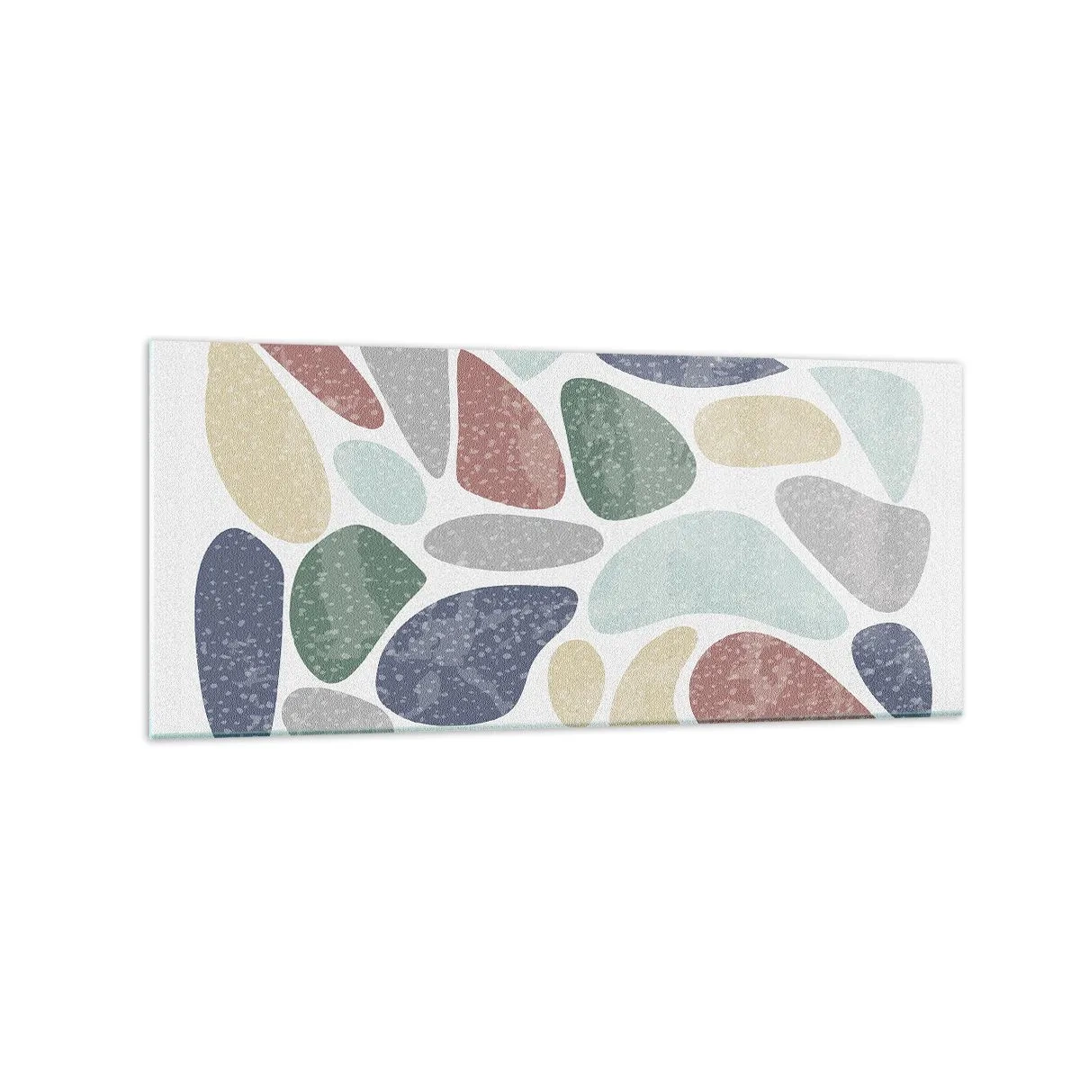 Tablou pe sticlă - Un mozaic de culori pudrate - 120x50 cm