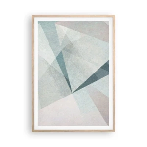 Poster în ramă de stejar deschis - Calm și totuși dinamic - 70x100 cm