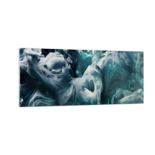 Tablou pe sticlă - Mișcarea culorilor - 100x40 cm