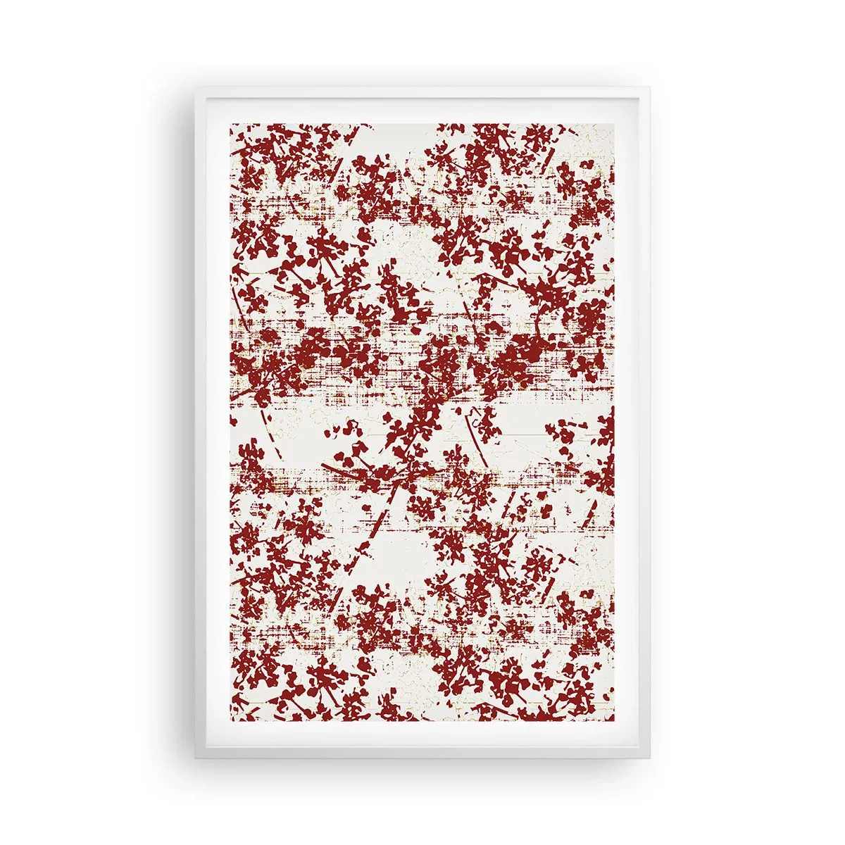 Poster în ramă albă - Ca un percal vechi - 61x91 cm