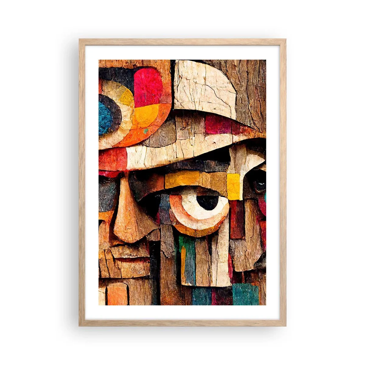 Poster în ramă de stejar deschis - Te văd... - 50x70 cm