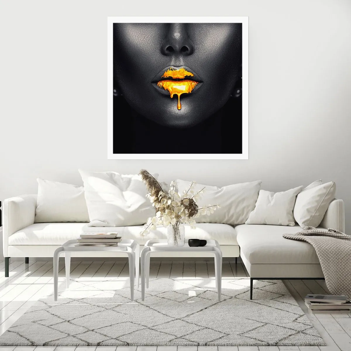 Poster - Buzele de aur - 60x60 cm