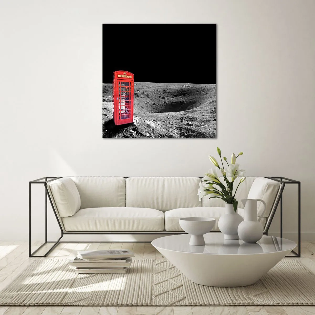 Tablou pe sticlă - Glumă cosmică - 50x50 cm