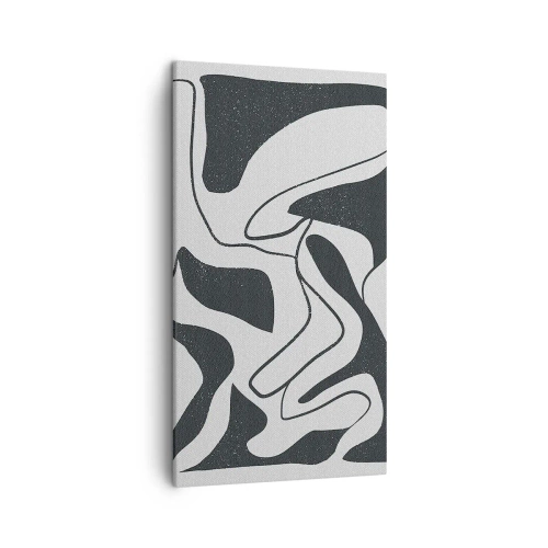 Tablou pe pânză - Distracție abstractă în labirint - 45x80 cm