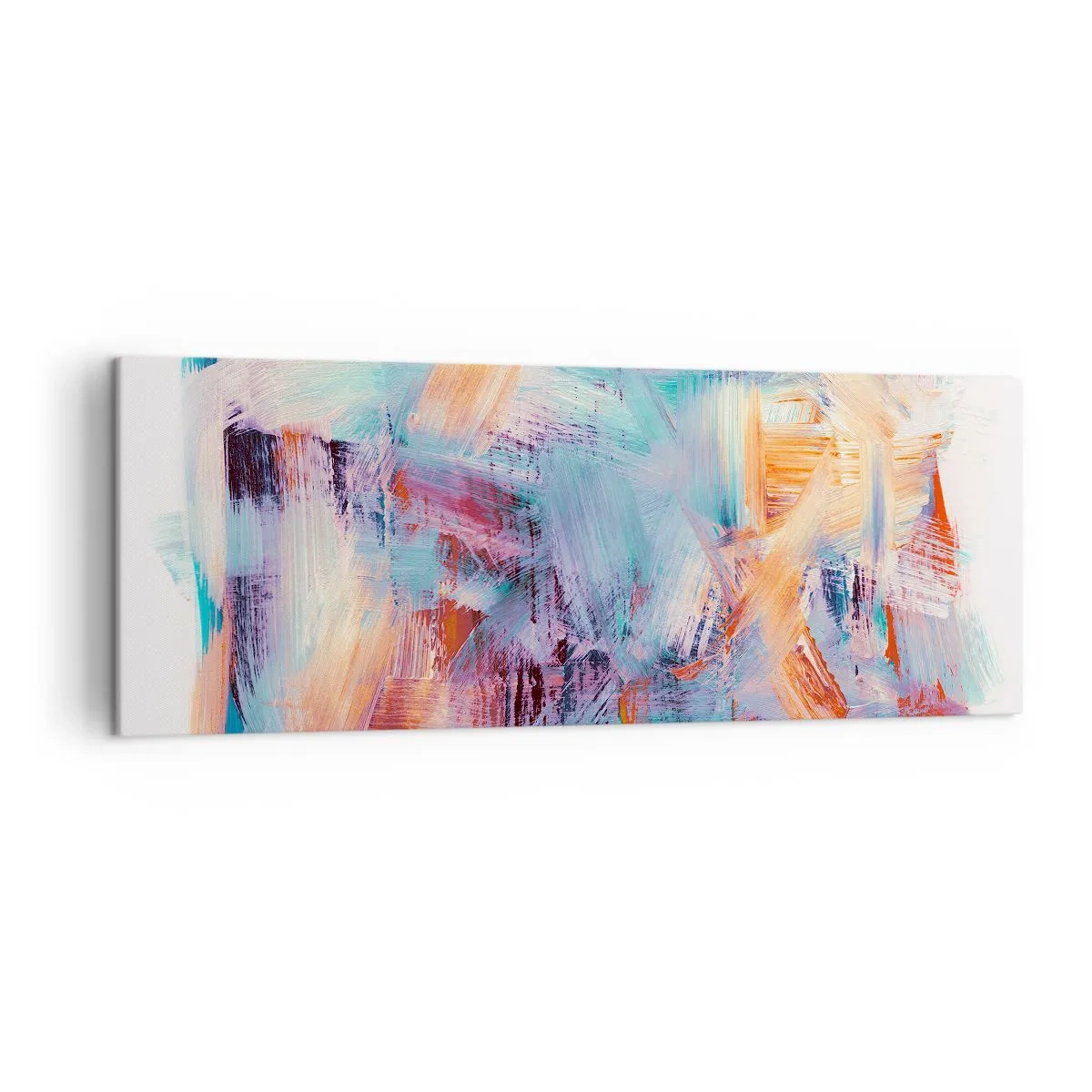 Tablou pe pânză - O dezordine colorată - 140x50 cm