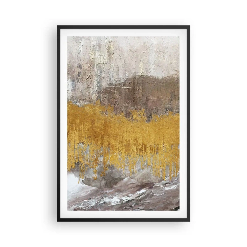 Poster în ramă neagră - O suflare de aur - 61x91 cm