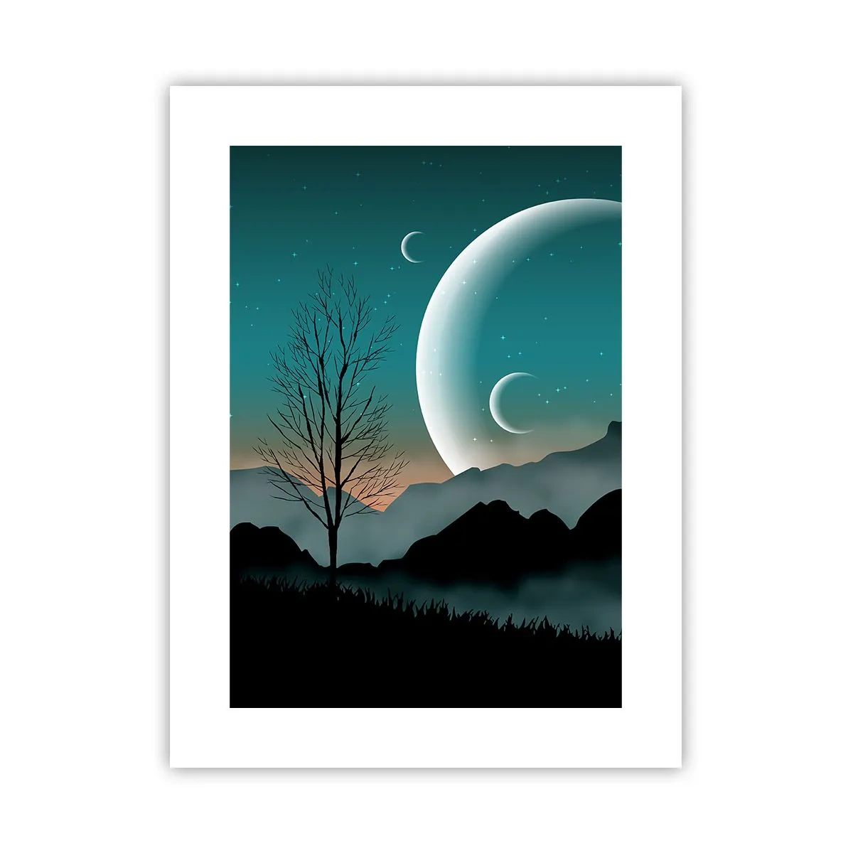 Poster - Carnavalul unei nopți înstelate - 30x40 cm