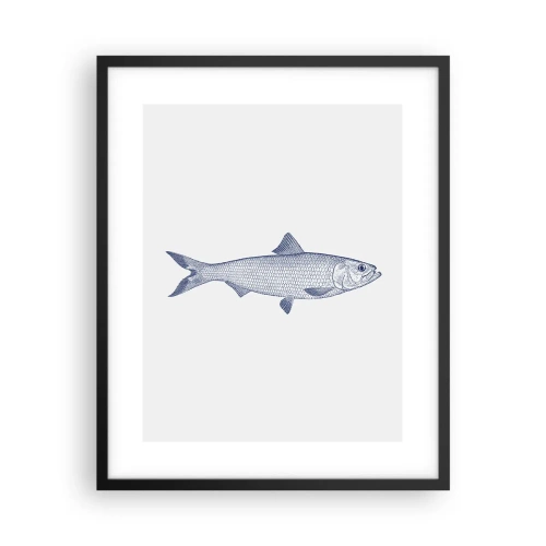 Poster în ramă neagră - Salutări din mările nordice - 40x50 cm