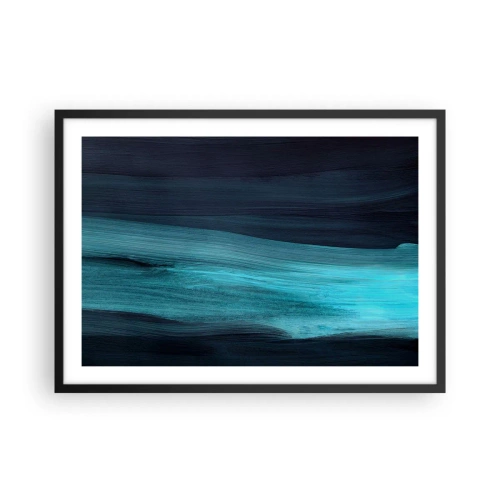 Poster în ramă neagră - Du-te cu fluxul - 70x50 cm