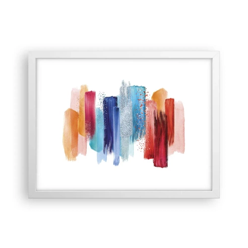 Poster în ramă albă - Sus și jos - 40x30 cm