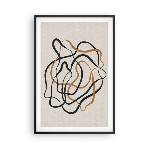 Poster în ramă neagră - Totul s-a încurcat - 61x91 cm
