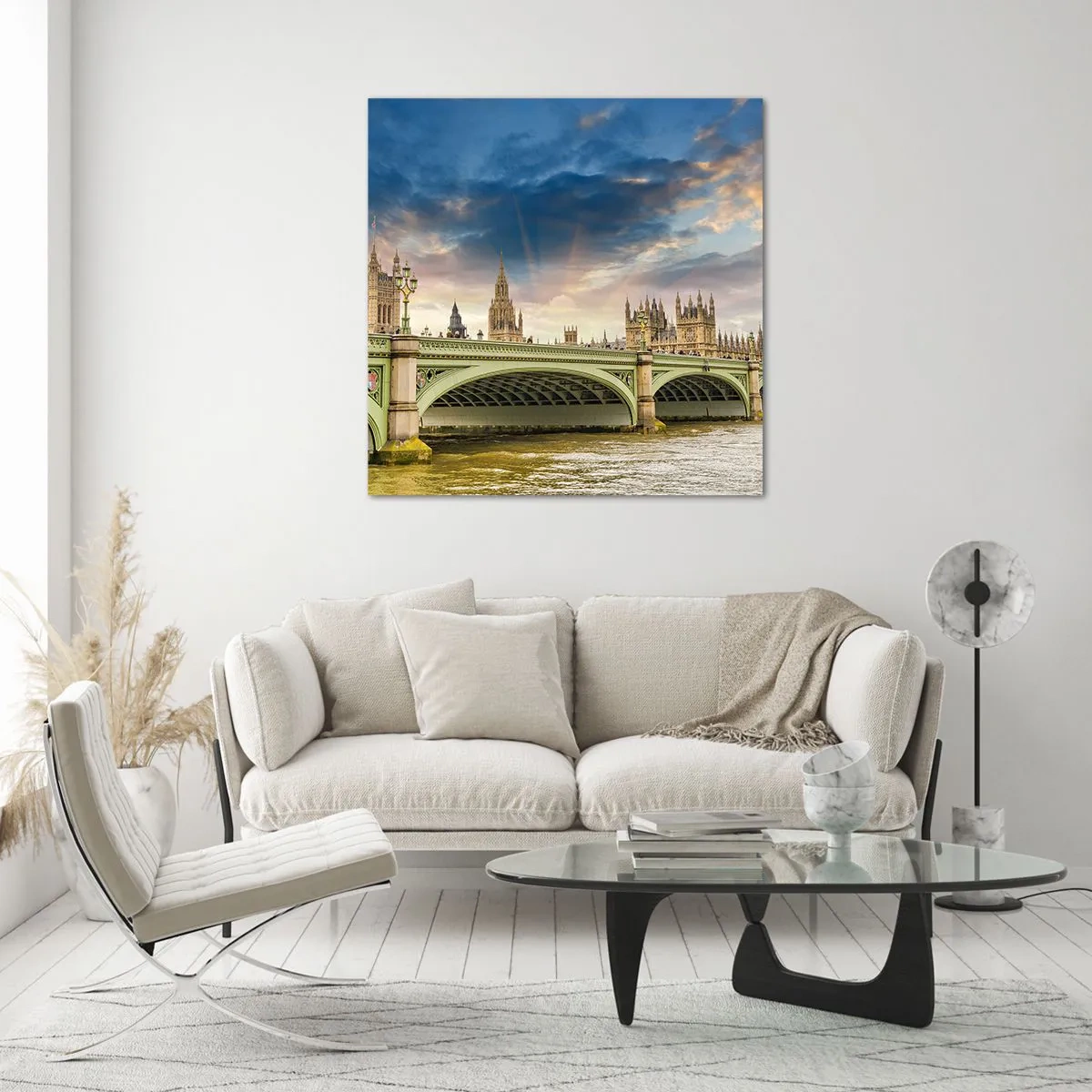 Tablou pe sticlă - Timpul s-a oprit în Imperiu - 40x40 cm