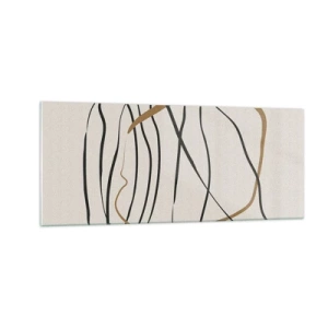 Tablou pe sticlă - Compoziție - Dans posesiv - 100x40 cm