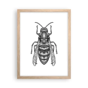 Poster în ramă de stejar deschis - De pe o planetă de insecte - 30x40 cm