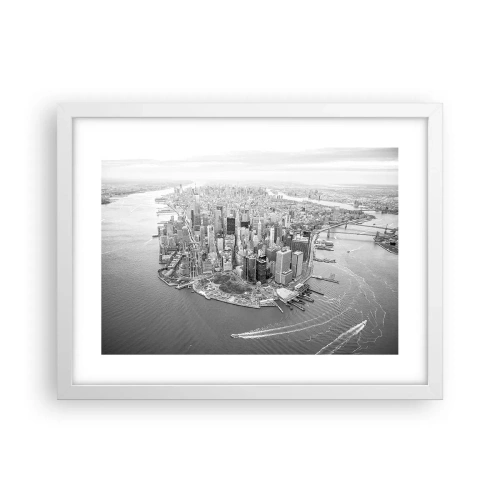 Poster în ramă albă - Cum să nu iubești? - 40x30 cm