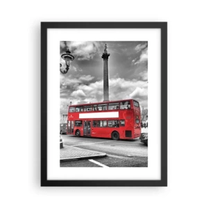 Poster în ramă neagră - Adevărata forță vitală a orașului - 30x40 cm