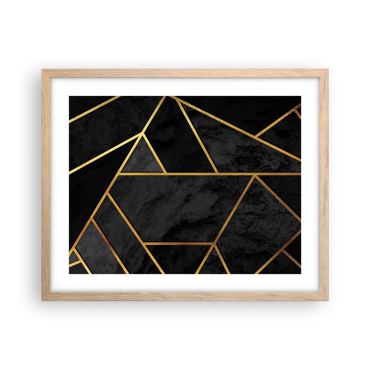 Poster în ramă de stejar deschis - Întuneric și lumină - 50x40 cm