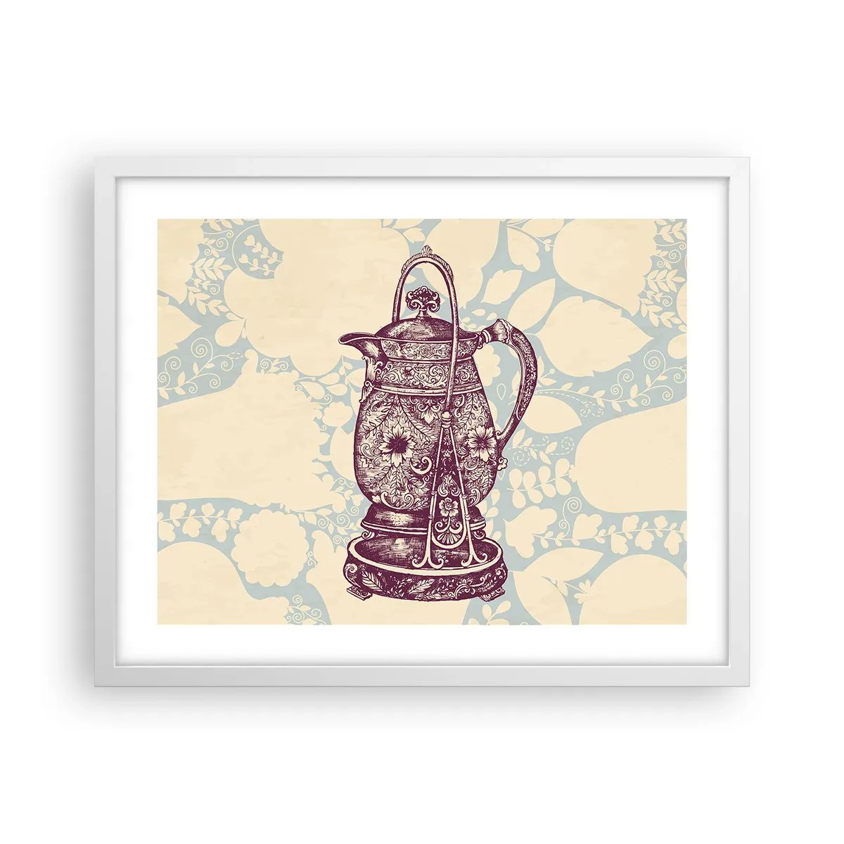 Poster în ramă albă - Frumusețea vieții de zi cu zi - 50x40 cm