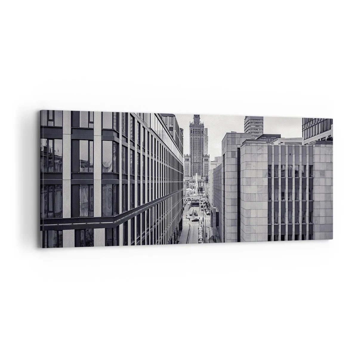 Tablou pe pânză - Vale citadină din Varșovia - 120x50 cm