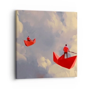 Tablou pe pânză - Expediția visătorilor - 30x30 cm