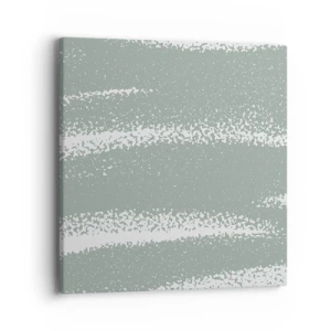Tablou pe pânză - Abstracție în stil de iarnă - 40x40 cm