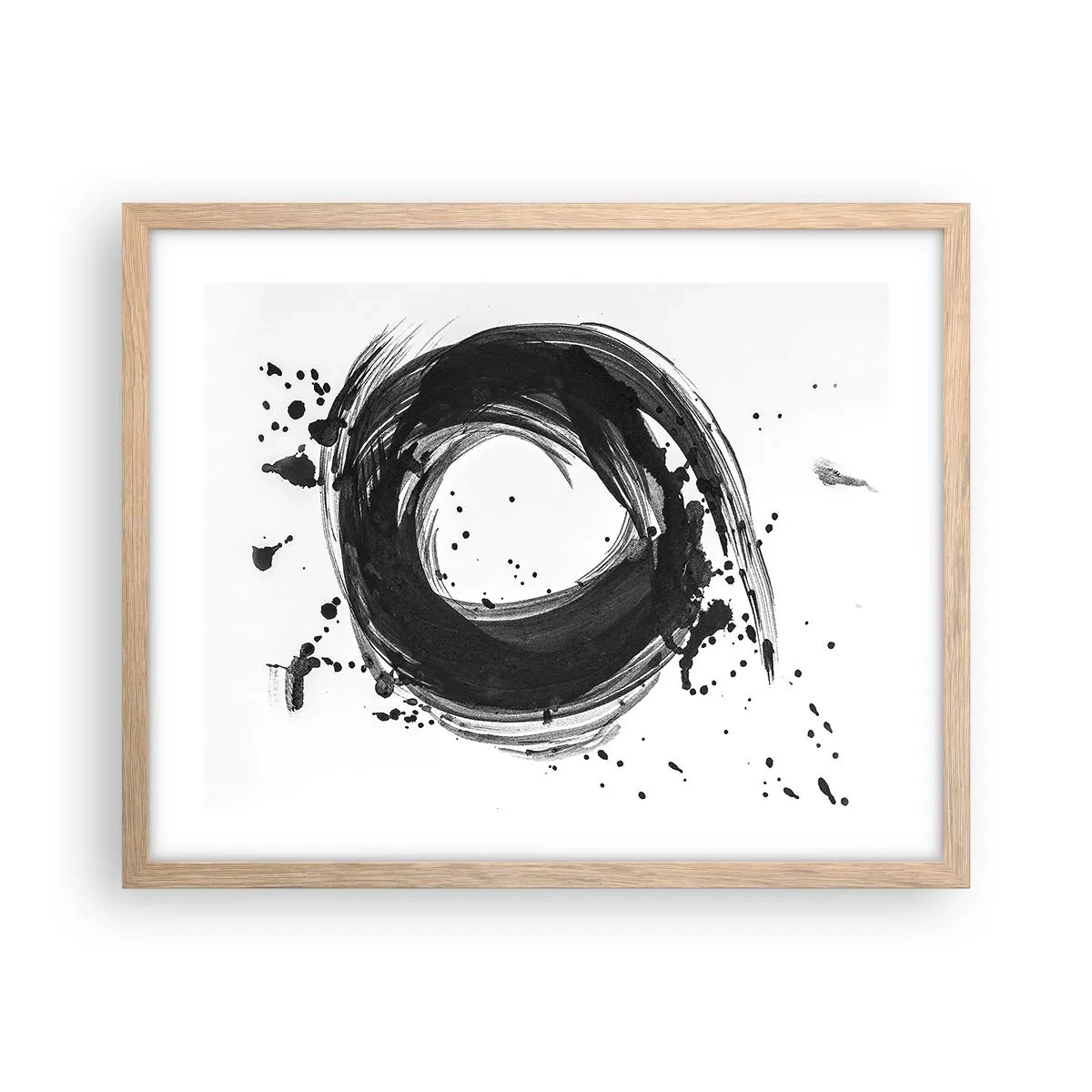 Poster în ramă de stejar deschis - Vortexul creației - 50x40 cm