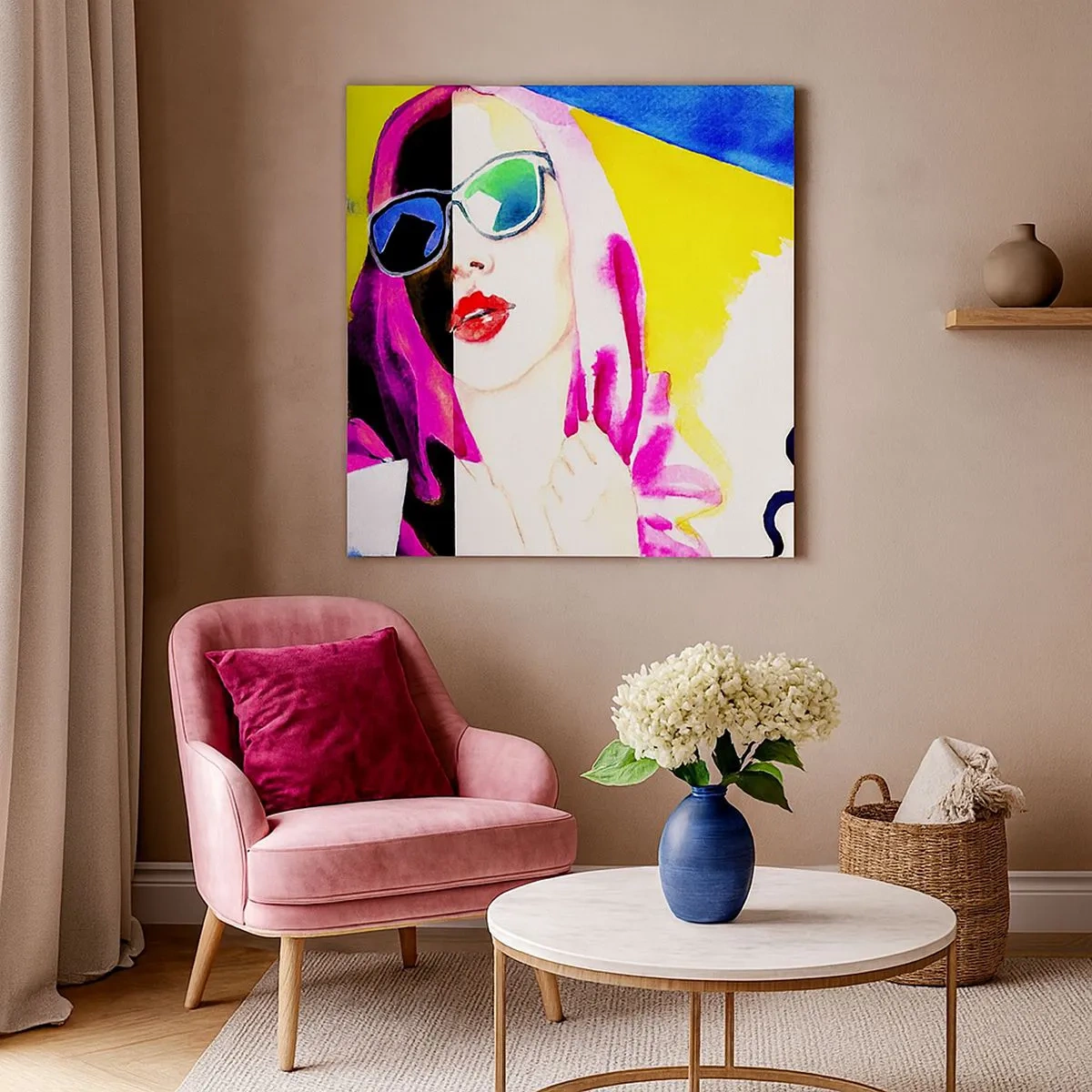 Tablou pe pânză - Nu sunt albă și nu sunt neagră - 30x30 cm