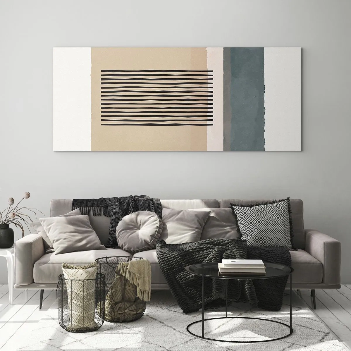 Tablou pe sticlă - Totul este în regulă - 90x30 cm