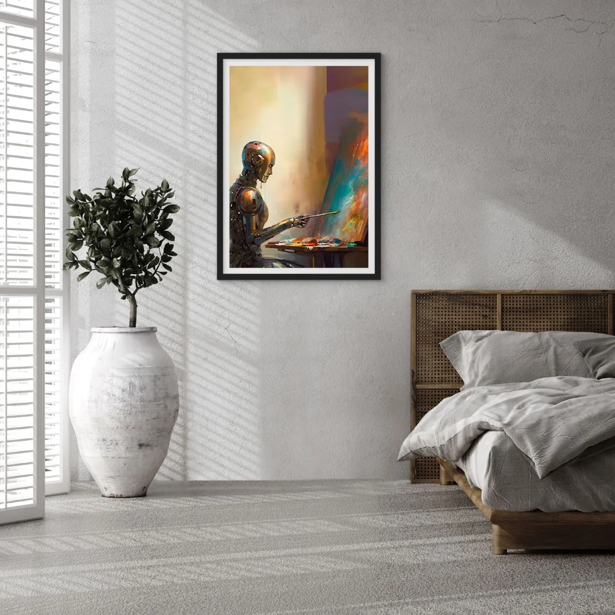 Poster în ramă neagră - Arta viitorului - 61x91 cm
