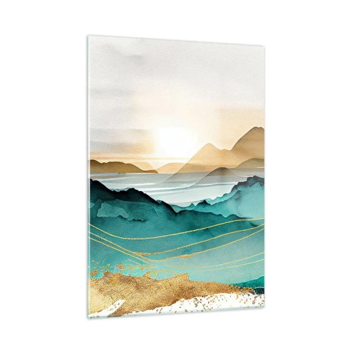 Tablou pe sticlă - La limita abstracției - peisaj - 50x70 cm