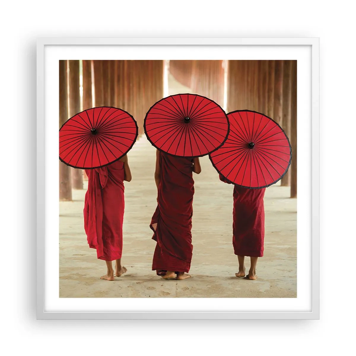 Poster în ramă albă - Pe drumul spre Tărâmul Pur - 60x60 cm