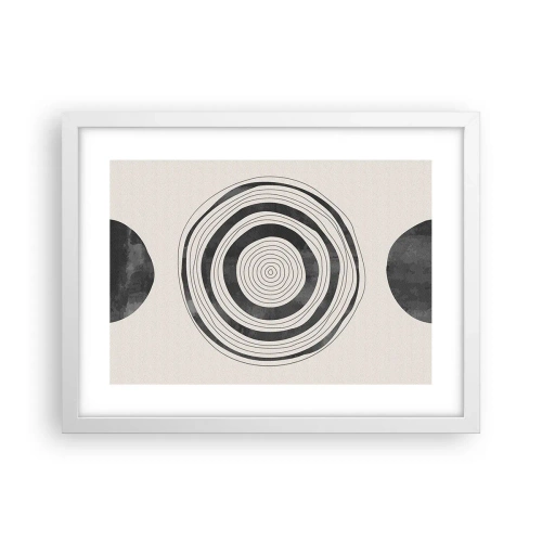 Poster în ramă albă - Centrul cel mai important - 40x30 cm