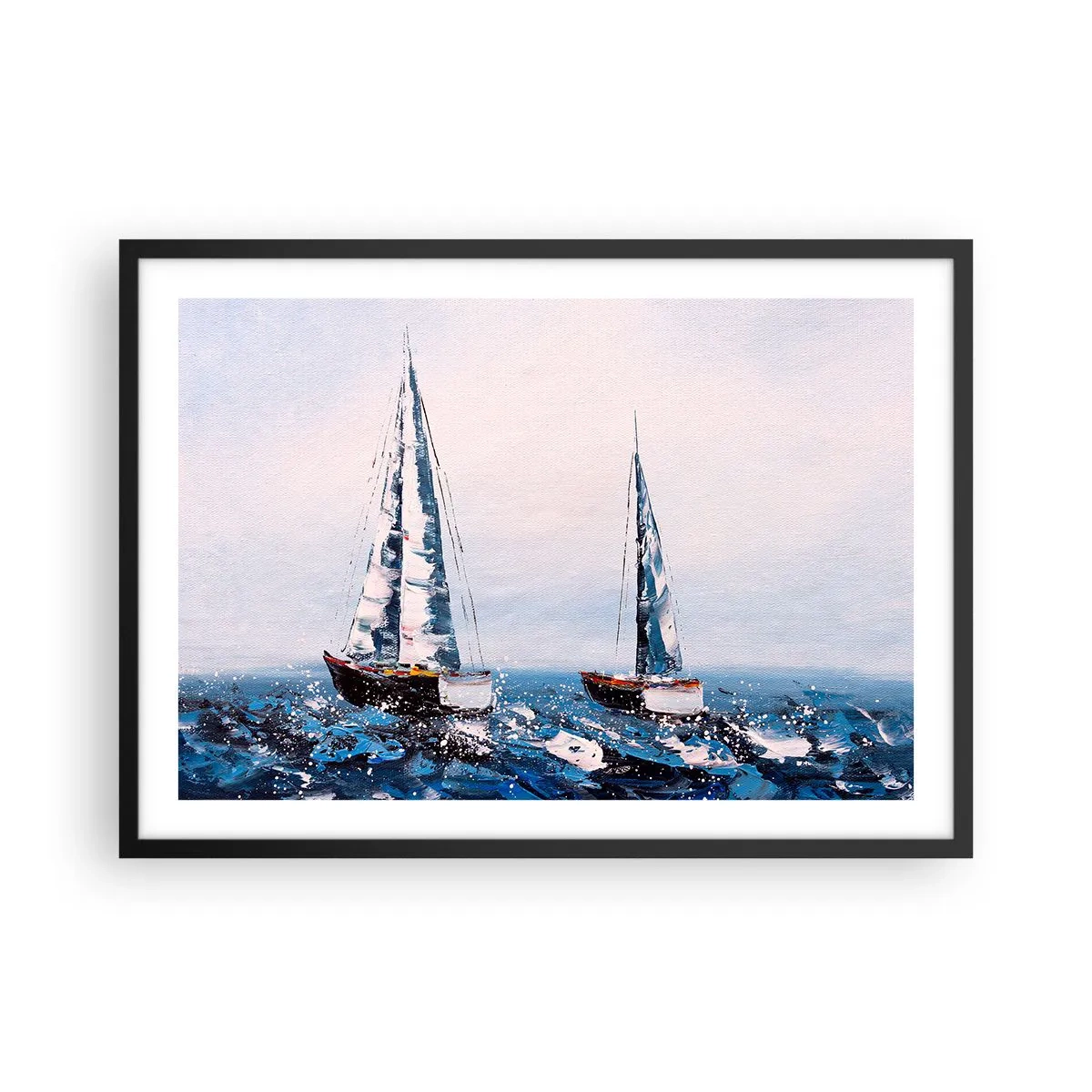 Poster în ramă neagră - Frăția vântului - 70x50 cm
