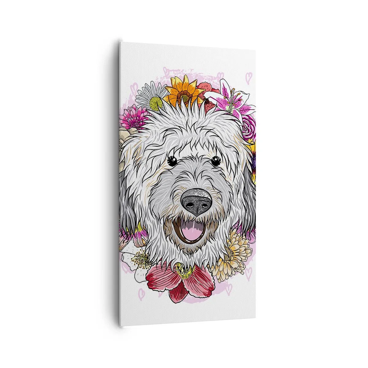 Tablou pe pânză - Bucuria cățelușului - 65x120 cm