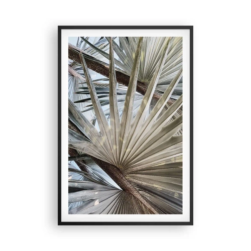 Poster în ramă neagră - Evantaie din tropice - 61x91 cm