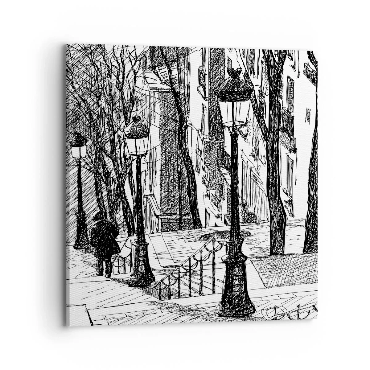 Tablou pe pânză - Poveste de dragoste sau poveste de groază? - 70x70 cm