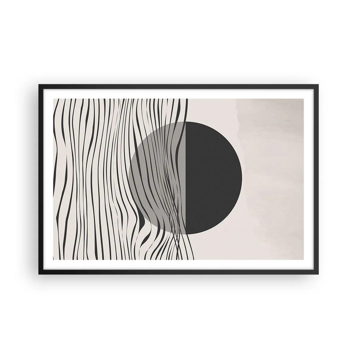 Poster în ramă neagră - Semicompunere - 91x61 cm