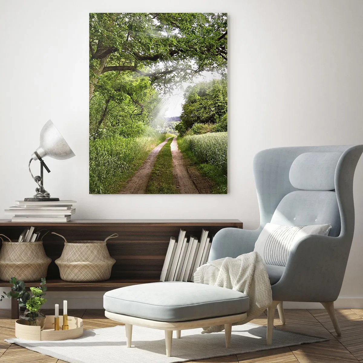 Tablou pe sticlă - Et in Arcadia ego - 50x70 cm