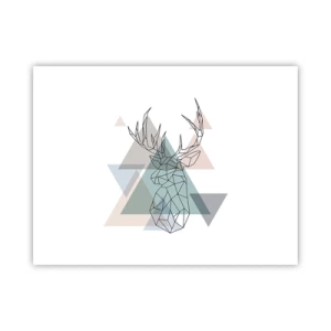 Poster - Într-o pădure geometrică - 40x30 cm