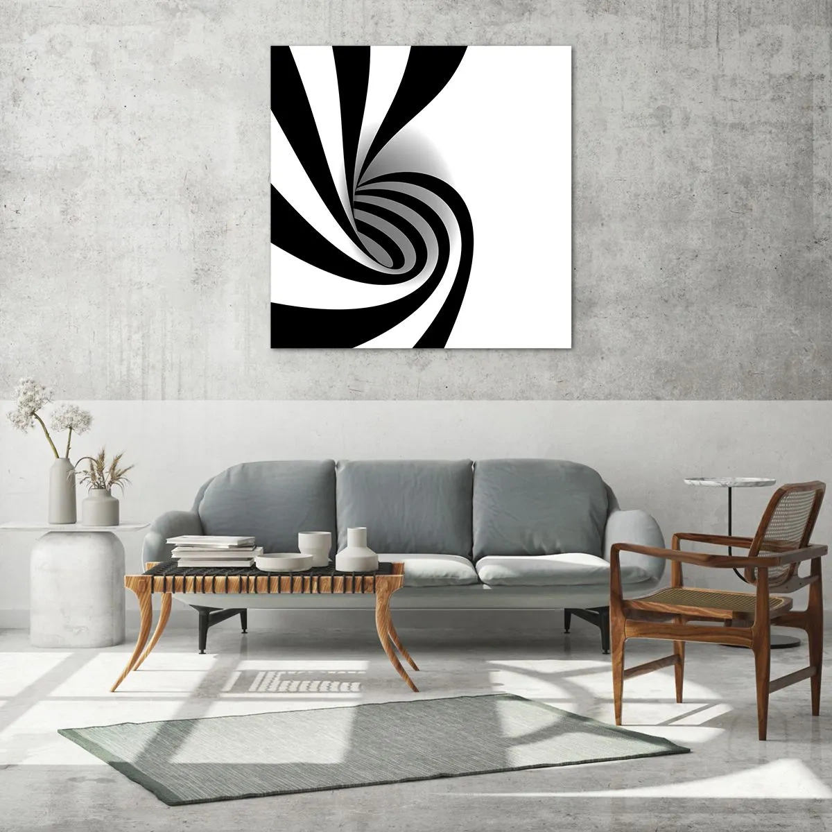 Tablou pe sticlă - Și totuși se mișcă - 40x40 cm